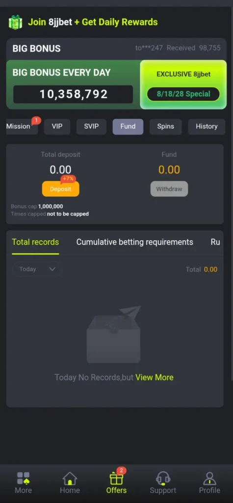 Join the 8JJBET Game, get daily rewards.