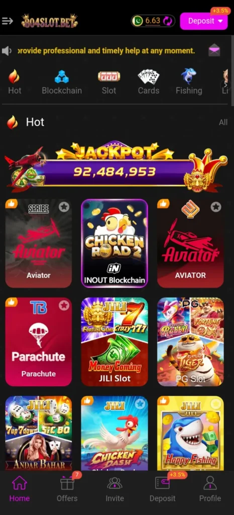 804SLOT Game interface screenshot image.