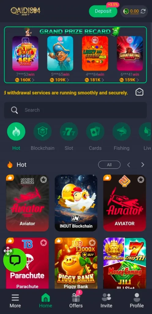 QAIDI804 Game interface screenshot image.