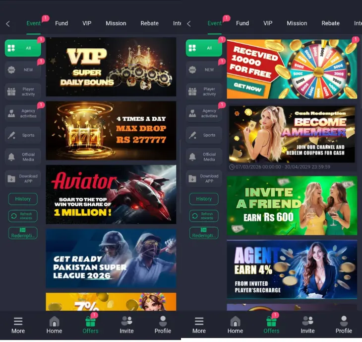 Special bonuses and daily rewards are available for active players.