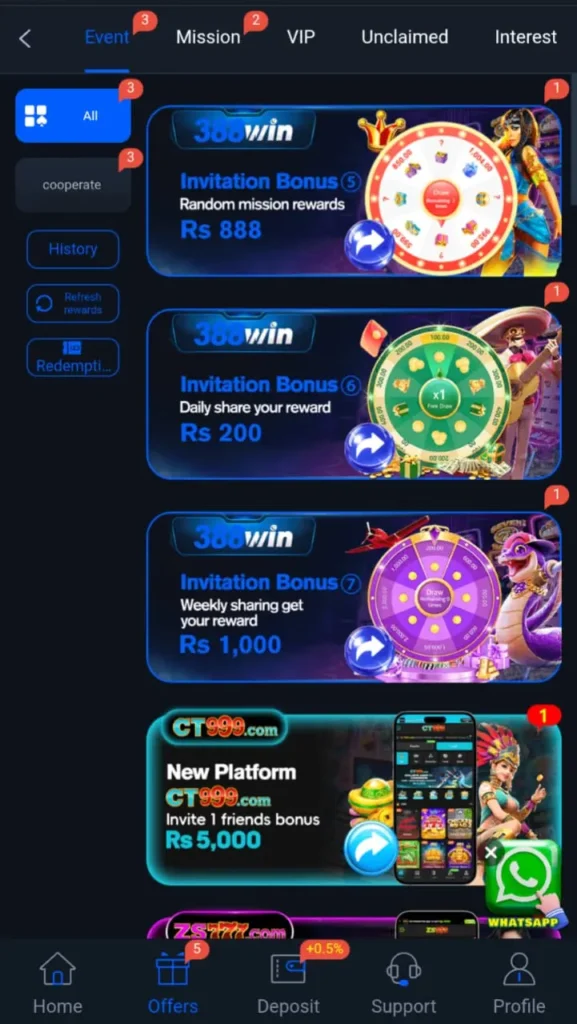 These rewards encourage players to log in regularly and explore new games.