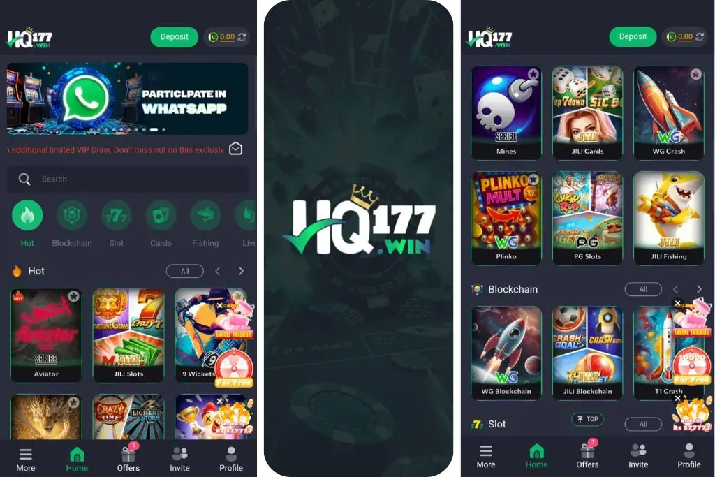 HQ177 Game interface screenshot image.