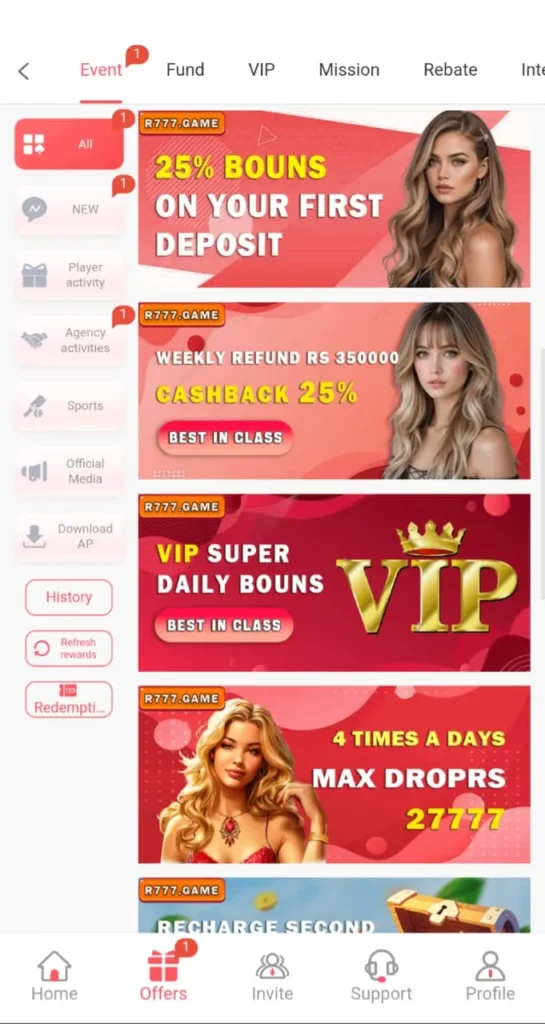 The platform provides daily login and task bonuses.