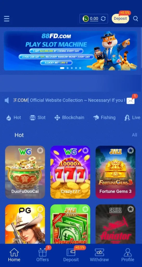 88FD Game interface screenshot image.